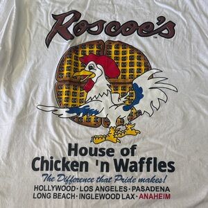 House of Chicken 'n Waffles White Graphic Short Sleeve Tee